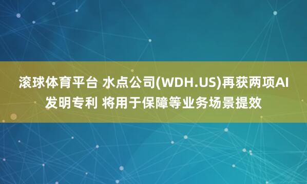 滚球体育平台 水点公司(WDH.US)再获两项AI发明专利 将用于保障等业务场景提效