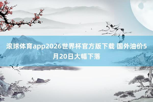 滚球体育app2026世界杯官方版下载 国外油价5月20日大幅下落