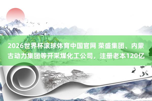 2026世界杯滚球体育中国官网 荣盛集团、内蒙古动力集团等开采煤化工公司，注册老本120亿